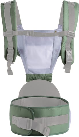 R for Rabbit Upsy Daisy Baby Carrier With 4 In 1 Carry Position, 100% Cotton Fabric Green