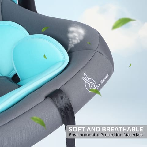 R for Rabbit Picaboo 4 In 1 Multipurpose Baby Carry Cot Cum Car Seat Blue Grey