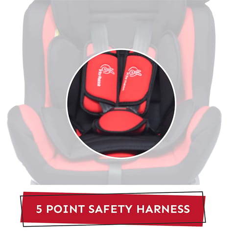 R for Rabbit Jack N Jill Grand Baby Car Seat For 0 To 7 Years Red