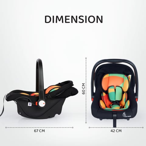 R for Rabbit Jack N Jill Grand Baby Car Seat For 0 To 7 Years Colorful