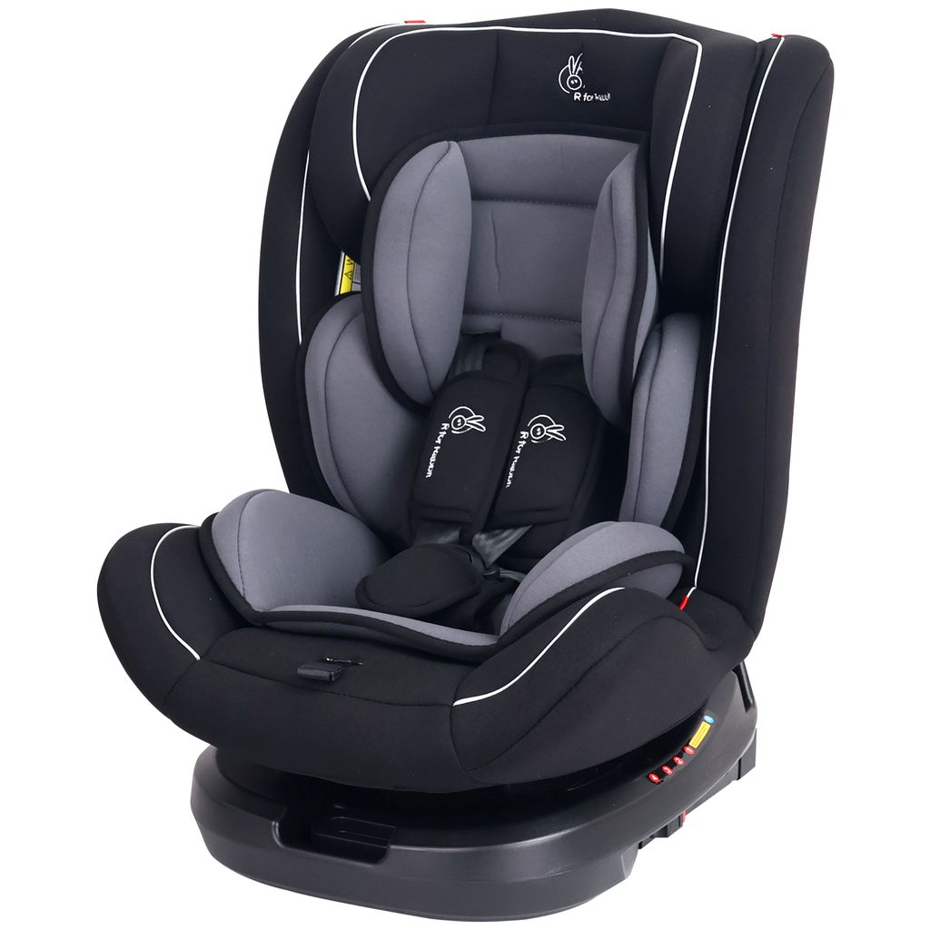 R for Rabbit Jack N Jill Grand ISOFIX Car Seat For Kids 0 To 12 Years Black Grey