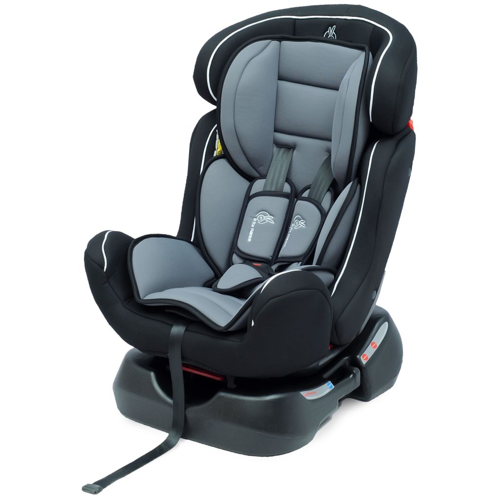 R for Rabbit Jack N Jill Grand Car Seat for Kids 0 to 7 Years Black Grey