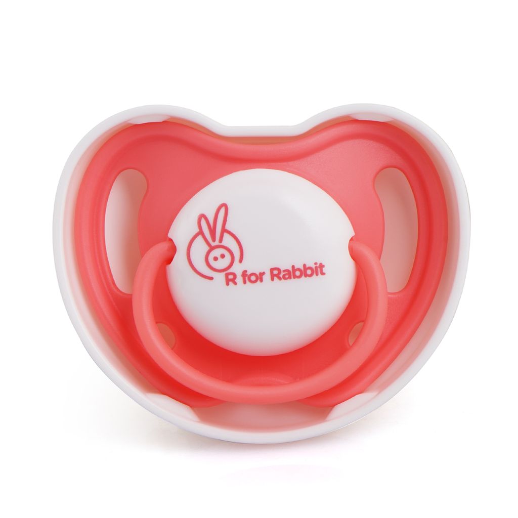 R for Rabbit Apple Pacifier Ultra Soft Silicone Nipple (M) Pink