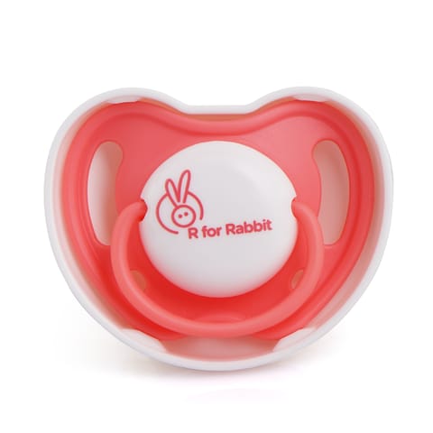 R for Rabbit Apple Pacifier Ultra Soft Silicone Nipple (L) Pink