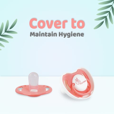 R for Rabbit Apple Pacifier Ultra Soft Silicone Nipple (L) Pink