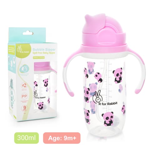 R for Rabbit Bubble Baby Sipper Bottle BPA Free Poly Propylene Material Purple