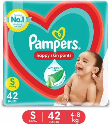 Pampers Happy Skin Pants Value Pack - S (42 Pieces)