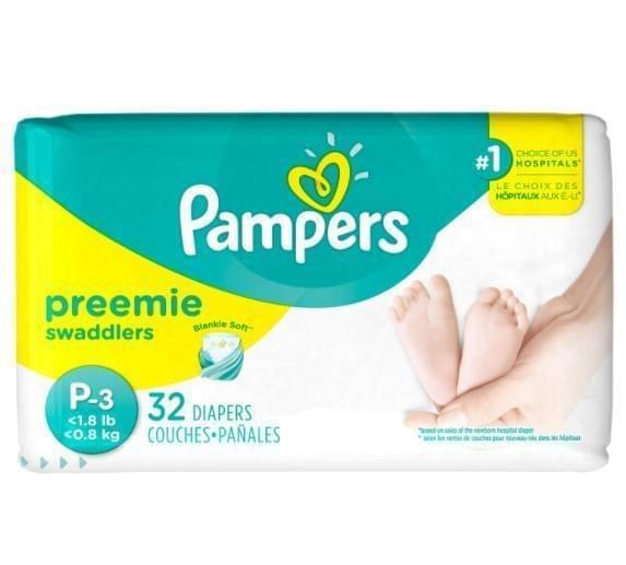 Pampers Preemies P-3(32 count)