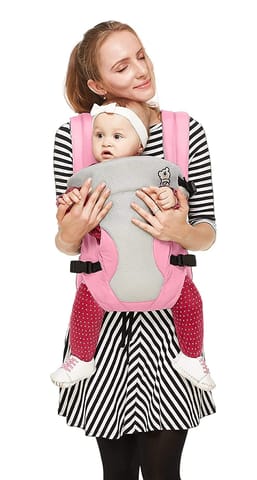 R for Rabbit New Cuddle Snuggle Carrier Pink Grey