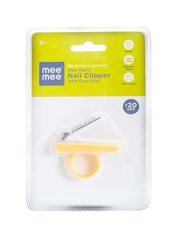 Mee Mee Baby Nail Cutter with Easy Grip (Yellow)