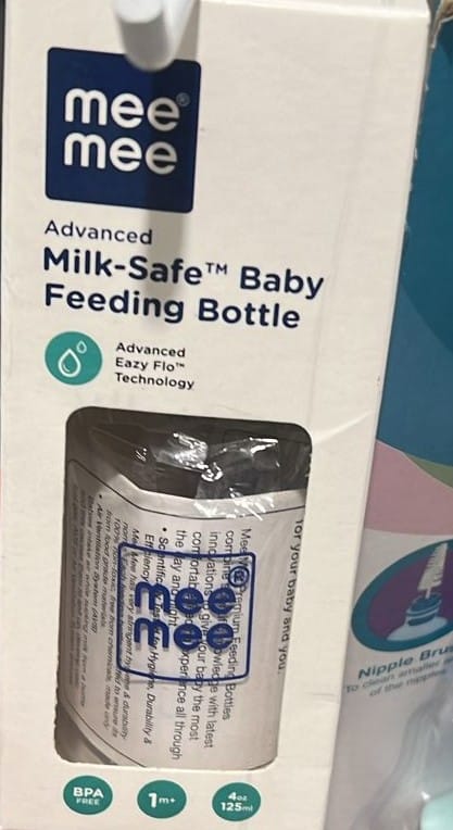 Mee Mee Milk Safe Feeding Bottle (125ml) 1month+