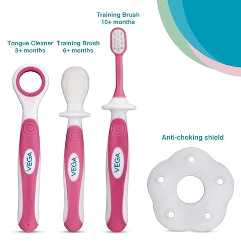 Vega BABY DENTAL KIT PINK