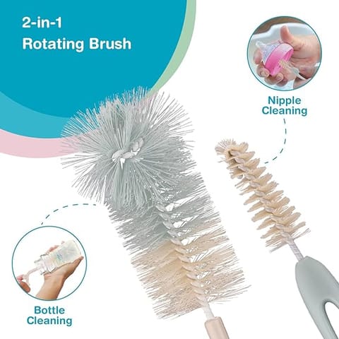 Vega BABY BOTTLE & NIPPLE ROTATING BRUSH