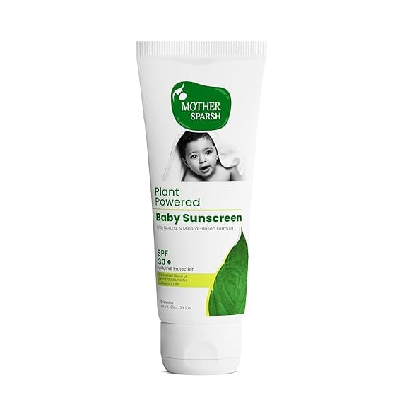 Mother Sparsh Plant Powered Natural Baby Sunscreen Lotion (tube)-100ML