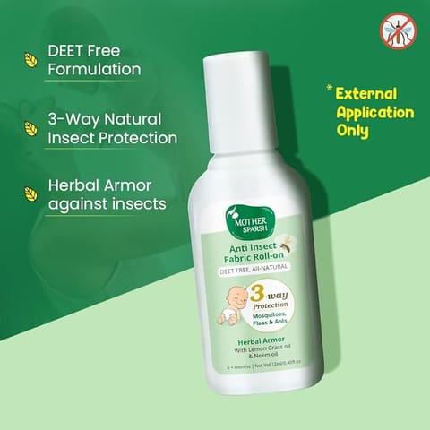 Mother Sparsh Anti Insect Fabric Roll-On - 12ML