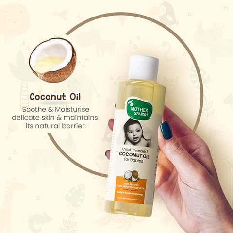 Mother Sparsh Cold Pressed Coconut Oil for Babies 200ml