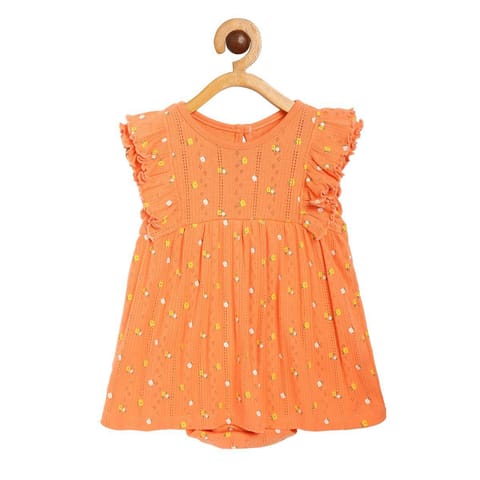 MINI KLUB BABY GIRLS ORANGE BODY SUIT