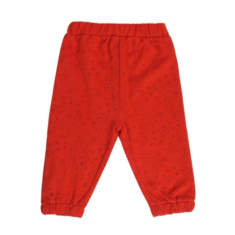 MINI KLUB NEW BORN AND BABY BOYS ORANGE/RED/YELLOW KNIT BOTTOM