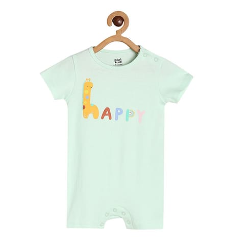 MINI KLUB NEW BORN AND BABY BOYS WHITE/GREEN ROMPER