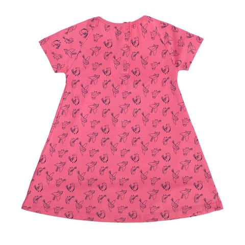 MINI KLUB NEW BORN AND BABY GIRLS WHITE/PINK DRESS