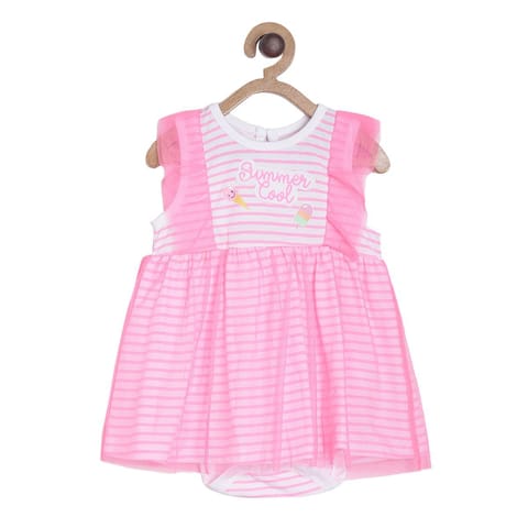 MINI KLUB BABY GIRLS NEON PINK BODY SUIT