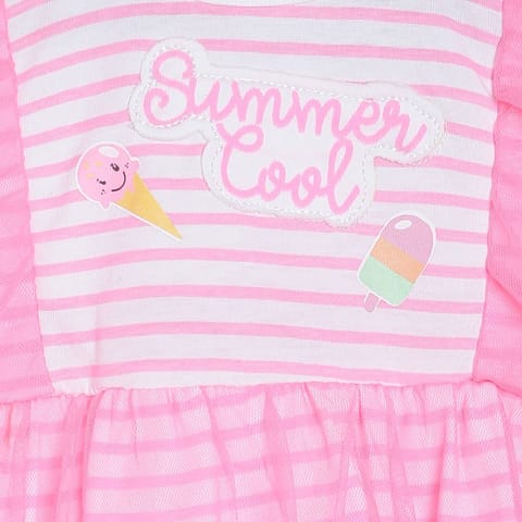 MINI KLUB BABY GIRLS NEON PINK BODY SUIT