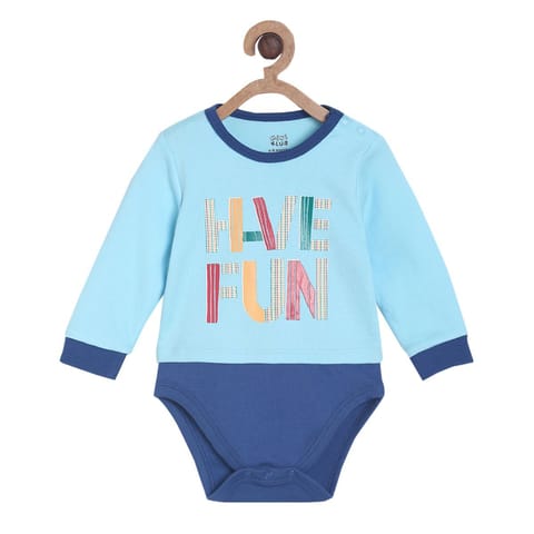 MINI KLUB BABY BOYS BLUE BODY SUIT AND BOTTOM