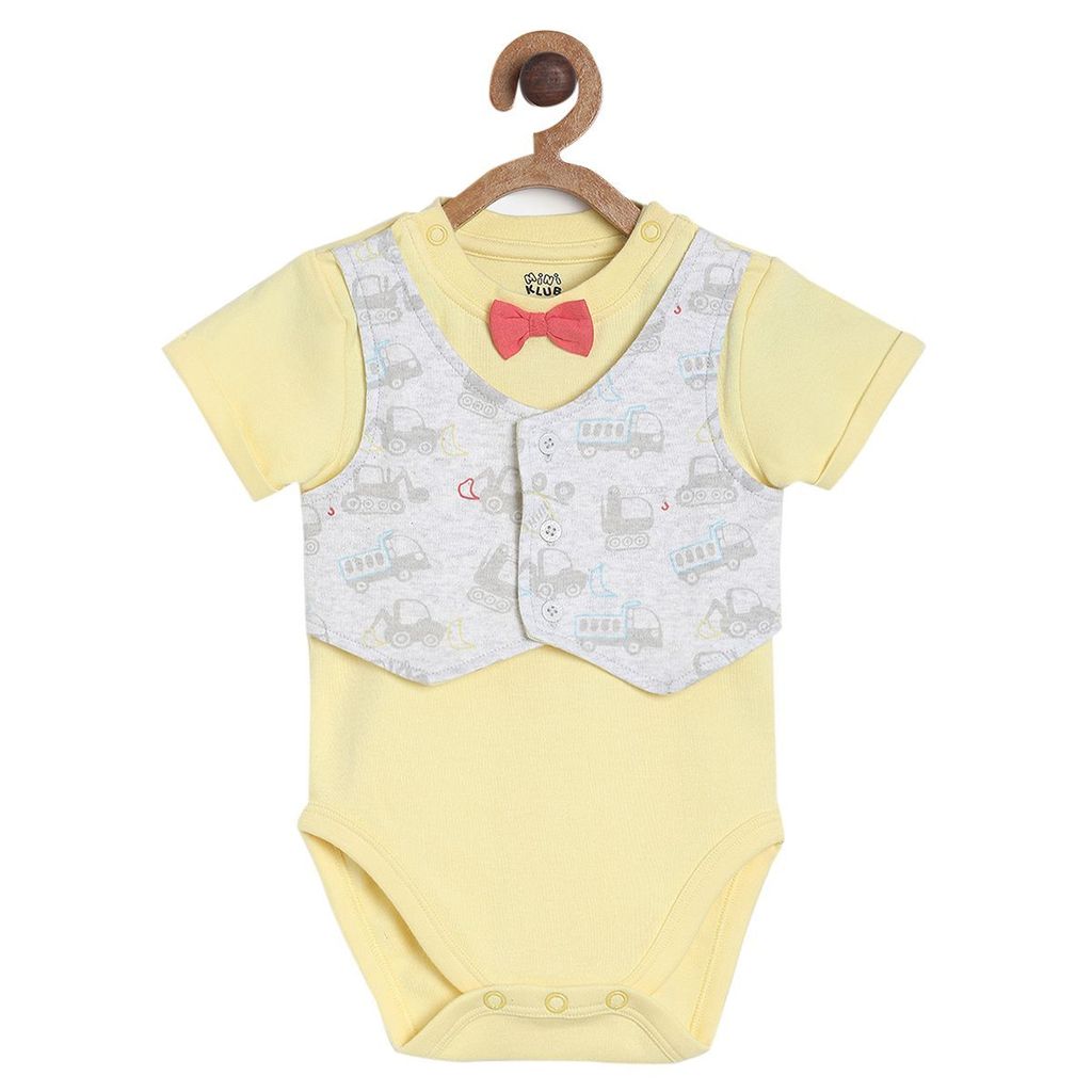 MINI KLUB BABY BOYS MULTI BODY SUIT AND BOTTOM