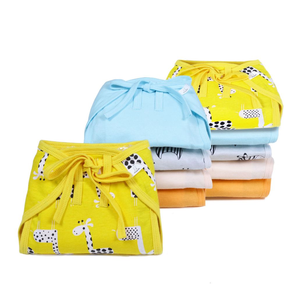 Snugkins 100% Cotton Nappy Large Size (5-10Kg) Pack of 10 - SnugBuns