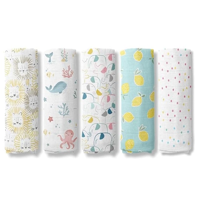 ideal baby 3 muslin swaddles