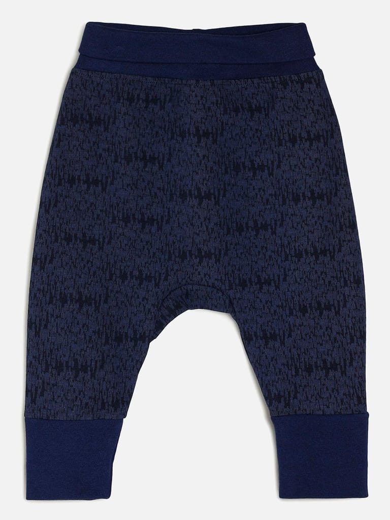 Chayim Baby Bamboo Cotton Expandable Knit Pant Blue Indigo