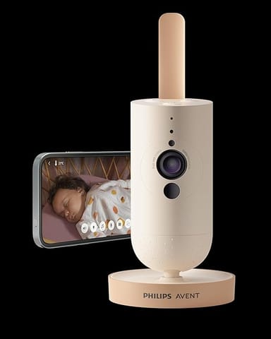 Philips Avent Connected Baby Monitoring Camera | Monitor and Talk to your Baby | Soothing Sounds Button and Temperature Sensor | SCY641/00