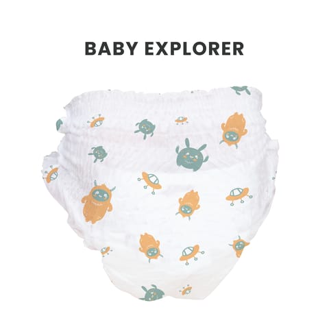 Allter Organic Bamboo Pant Style Diapers Large Size (13-17 kg) | Rash Free, Super Absorbent, 3X Softer, Wetness Indicator | Explorer | 24 Count (Pack of 1)