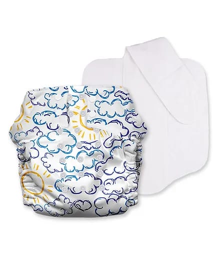 Mother Sparsh Plant Powered Cloth Diaper (HowdyCloudy) (5-17kg)