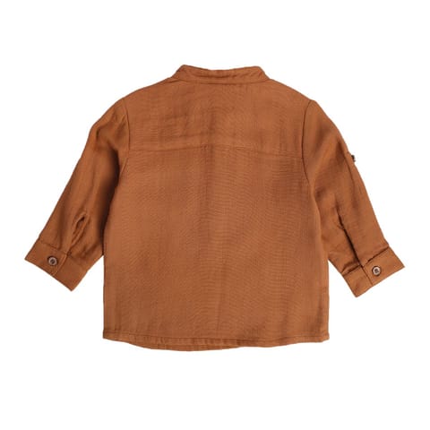 MINI KLUB BABY BOYS BROWN SHIRT