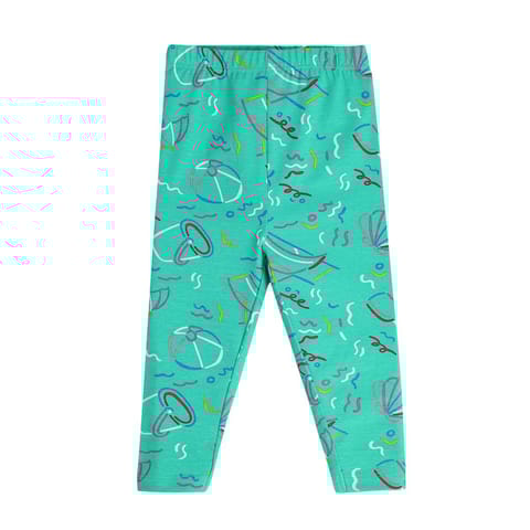 MINI KLUB NEW BORN AND BABY GIRLS GREEN/PINK LEGGING