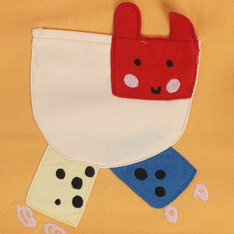 MINI KLUB BABY BOYS ORANGE DUNGAREE SET
