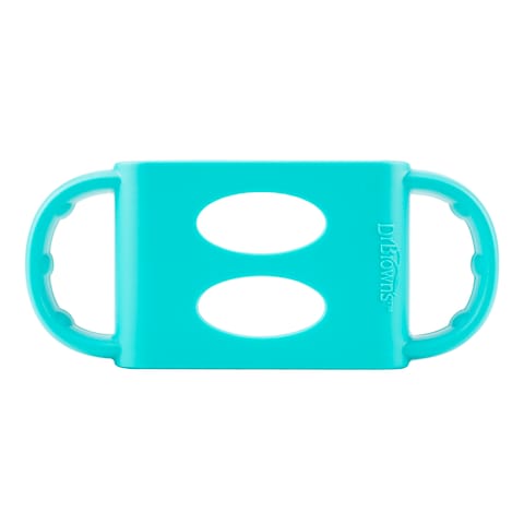 Dr. Brown's 100% Silicone Wide-Neck Baby Bottle Handles, Turquoise