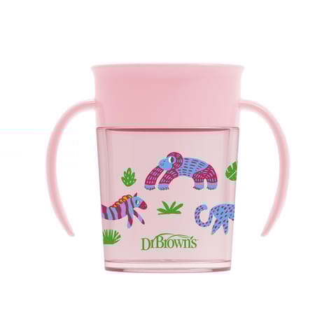 Dr. Brown's Smooth Wall Cheers360 Cup w/Handles, 7 oz/200mL