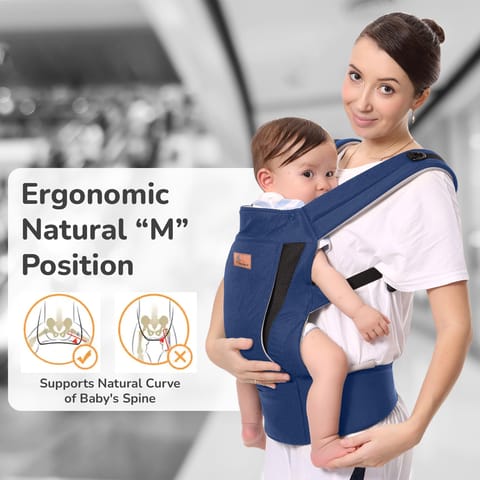 R for Rabbit Comfy Hug Ergo 2-In-1 Baby Carrier Blue