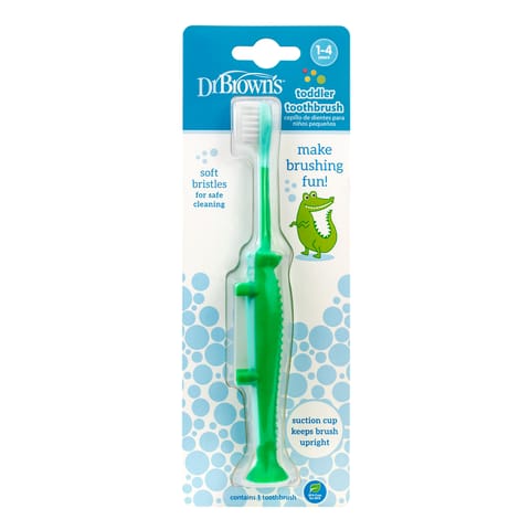 Dr. Brown's Infant-To-Toddler Manual Toothbrush, Green - 1.00 Count