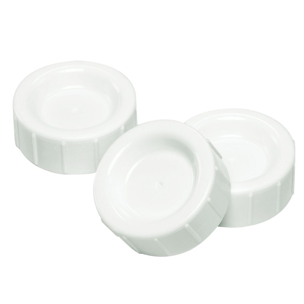 Dr. Brown's Natural Flow Standard Storage Travel Caps Replace (Pack of 3, Multicolor)