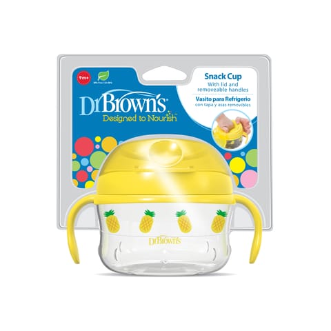 Dr. Brown's Snack Cup, Yellow (Plastic), 4 ounce