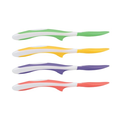 Dr. Brown's DR BROWNS Soft-Tip Spoon, Yellow/Green/Purple/Red