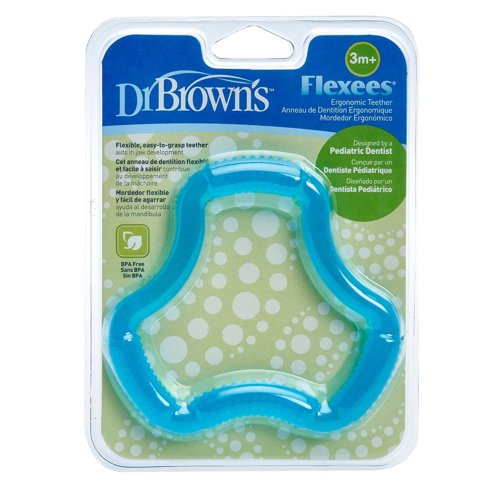 Dr. Brown's Flexees Ergonomic Teether, Blue