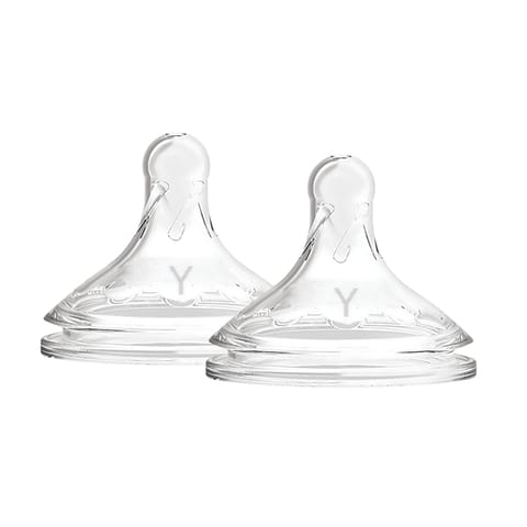 Dr. Brown's Y-Cut W-N Silicone Options + Nipple - 2 Pack