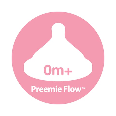 Dr. Brown's Preemie Flow Wide-Neck Silicone Options+ Nipple, 2-Pack
