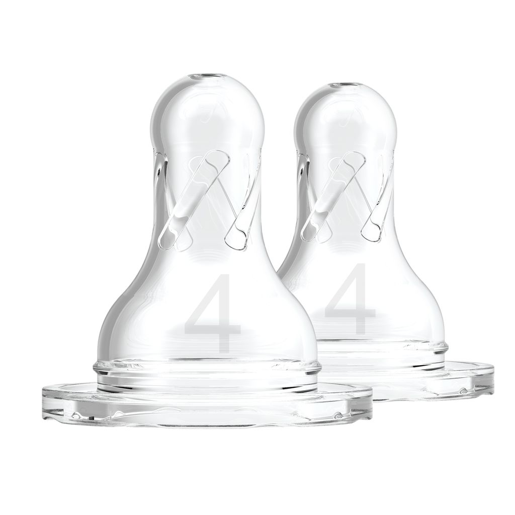 Dr. Brown's Level 4 Silicone Narrow Nipple, 2-Pack