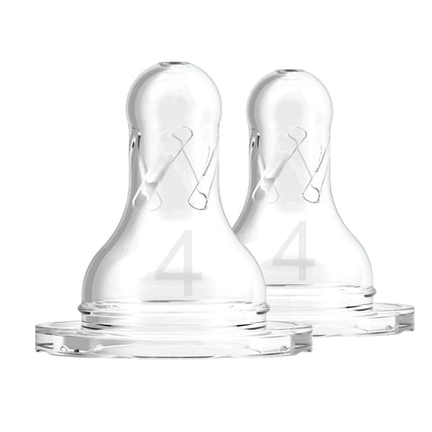 Dr. Brown's Level 4 Silicone Narrow Nipple, 2-Pack