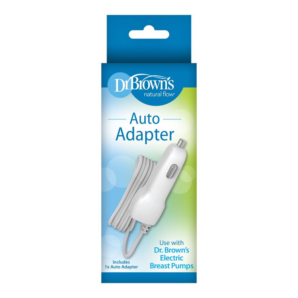 Dr. Brown's Auto Adapter for Electric Breast Pump , off-white , 6 foot long